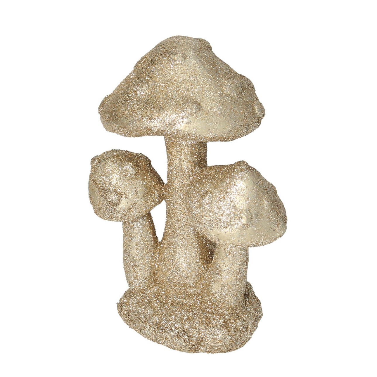 Dekorace Golden Mushrooms 12cm