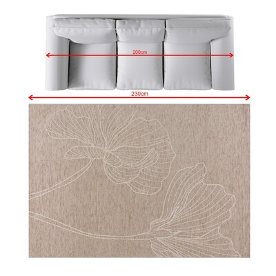Rug Velvet beige/sand 160x230cm 160 x 230 cm