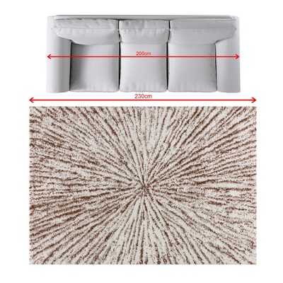 Dywan Softness cream/brown 160x230cm 160 x 230 cm