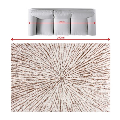 Dywan Softness cream/brown 200x290cm 200 x 290 cm