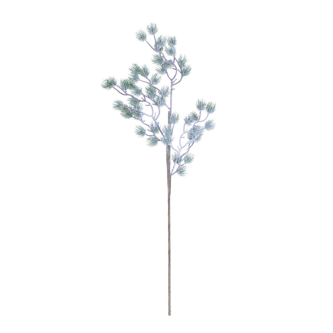 Dekoria Vetvička Snowy Twig 20x2x62cm light green, 20 x 2 x 62 cm