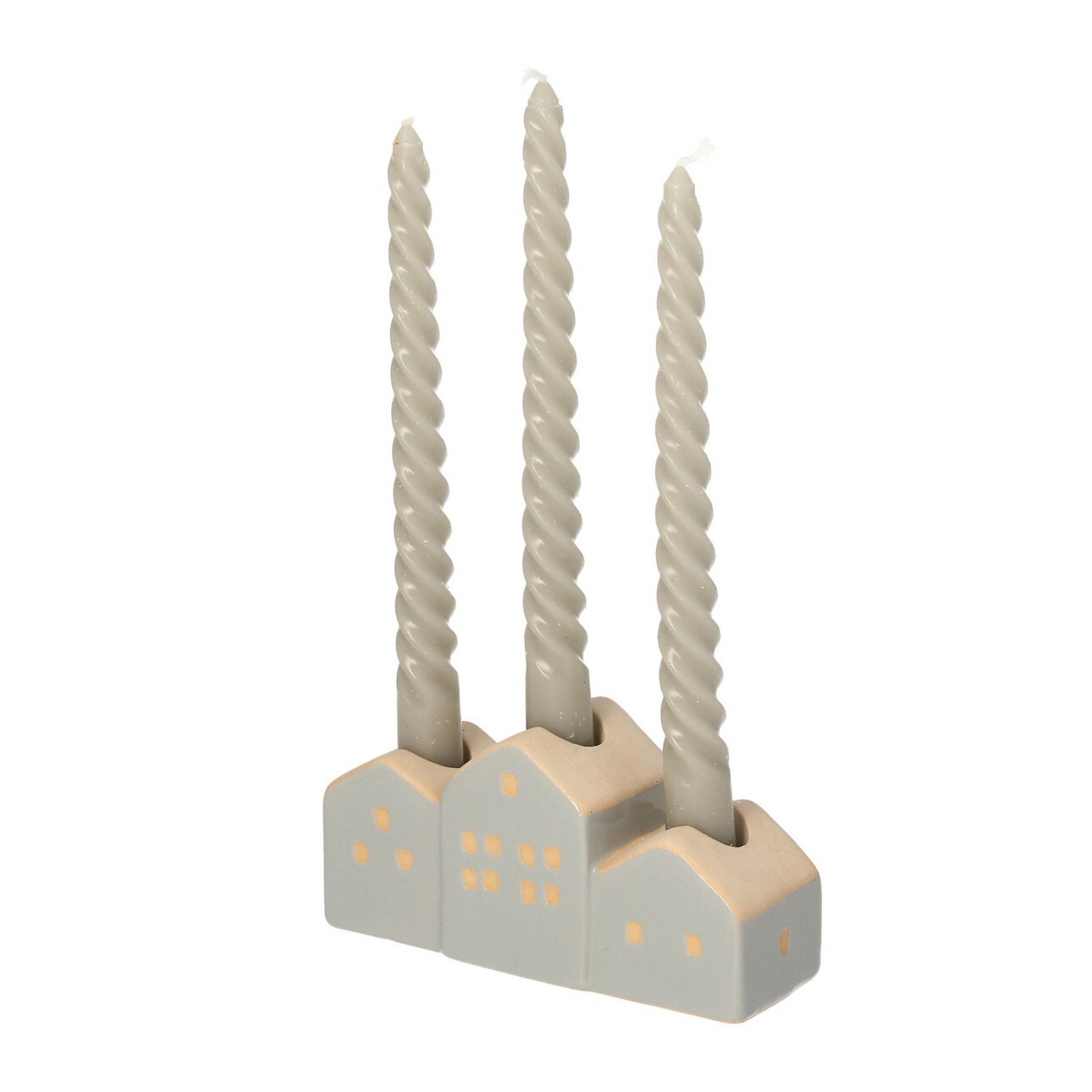 Świecznik Hauses 13x5x7cm grey