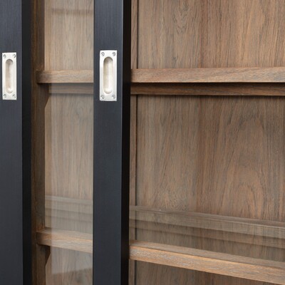 Witryna Milton 190x47x226cm black 190 x 47 x 226 cm