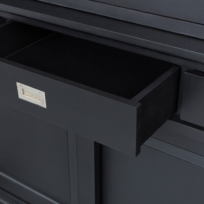 Witryna Milton 190x47x226cm black 190 x 47 x 226 cm