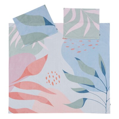 Cotton bed linen Pastel Coral Reef 160x200cm 160 x 200 cm
