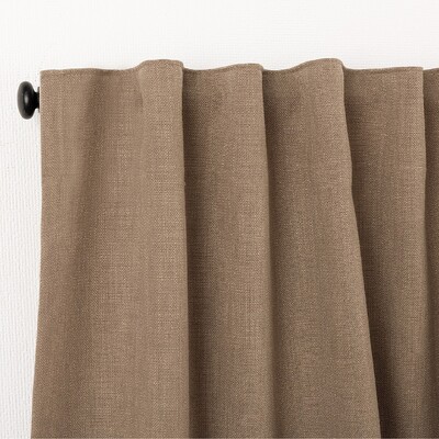 Zasłona gotowa na taśmie marszczącej 140x280cm light brown 1 szt. 140 x 280 cm