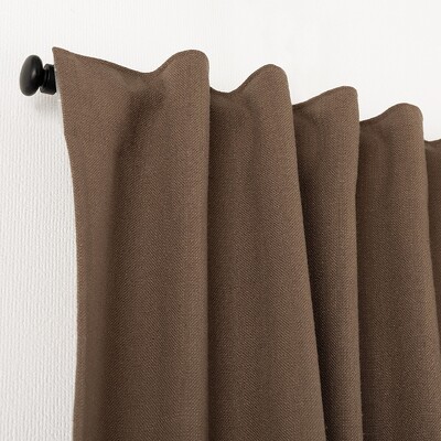 Zasłona gotowa na taśmie marszczącej 140x280cm brown 1 szt. 140 x 280 cm