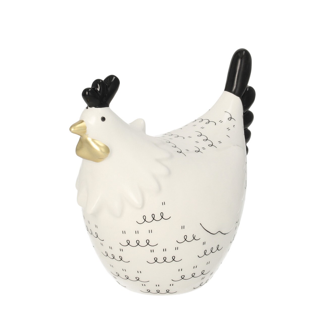 Dekoria Figúrka Fancy Hen 16x9x13cm, 16 x 9 x 13 cm