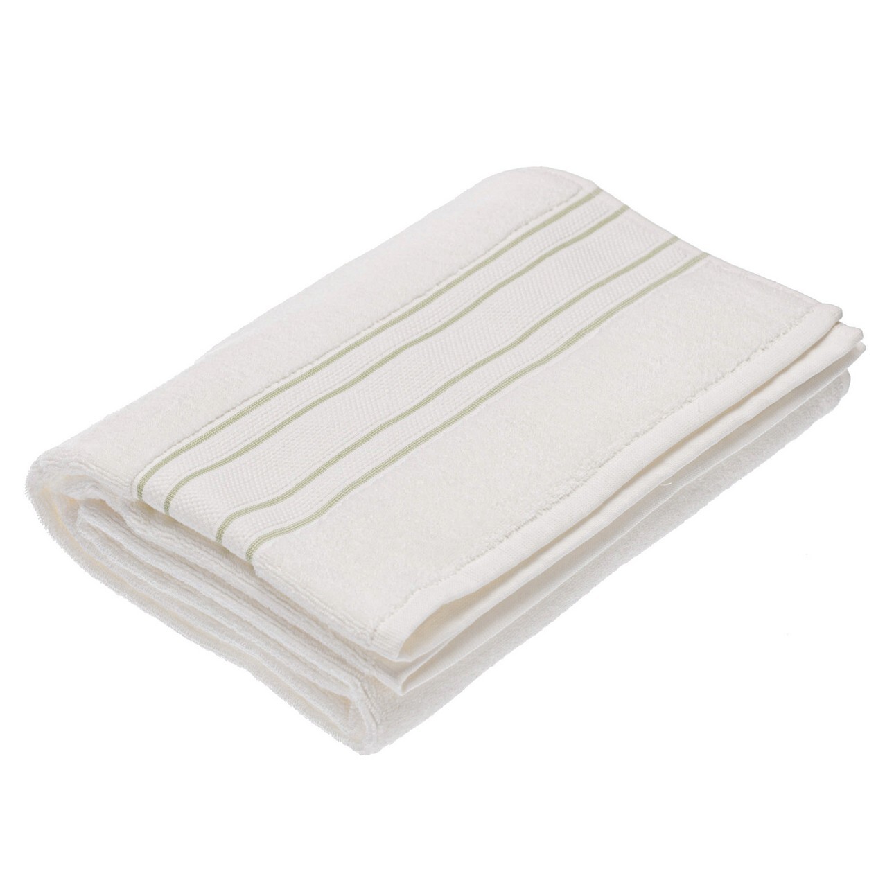 Badetuch Gunnar 70x140cm creamy white green, 70 x 140 cm günstig online kaufen