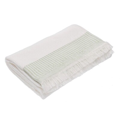 Ręcznik Trevor 70x140cm white green 70 x 140 cm