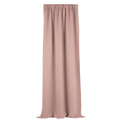 Blackout pencil pleat curtains powder pink 140 x 280 cm 1 pc. 140 x 280