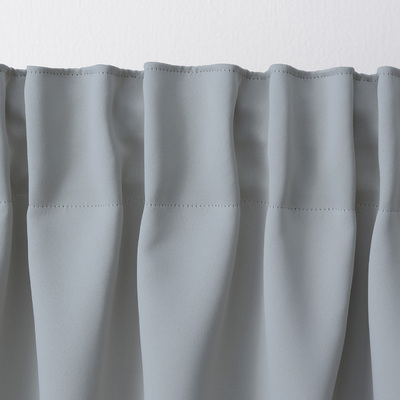 Blackout pencil pleat curtains dove grey 140 x 280 cm 1 pc. 140 x 280