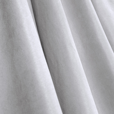 Pencil pleat curtain silver velvet 140 x 280 cm 1 pc. 140 x 280 cm