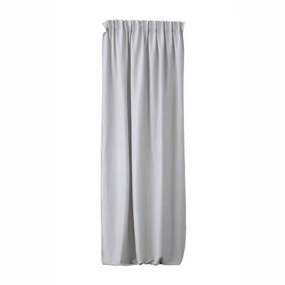 Pencil pleat curtain silver velvet 140 x 280 cm 1 pc. 140 x 280 cm