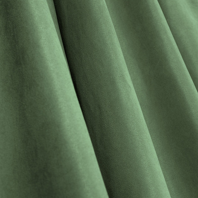Pencil pleat curtain green velvet 140 x 280 cm 1 pc. 140 x 280 cm