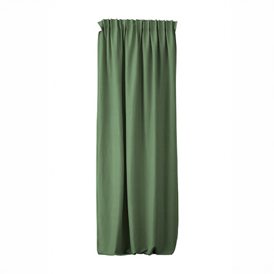 Pencil pleat curtain green velvet 140 x 280 cm 1 pc. 140 x 280 cm