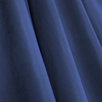 Pencil pleat curtain navy blue velvet 140 x 280 cm 1 pc. 140 x 280 cm