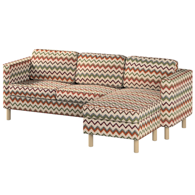 Pärup betræk 3 personer med chaiselong 235x80x148 fra kollektionen Cosy Home, Stof: 145-36