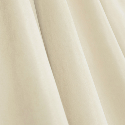 Pencil pleat curtain cream velvet 140 x 280 cm 1 pc. 140 x 280