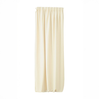Pencil pleat curtain cream velvet 140 x 280 cm 1 pc. 140 x 280