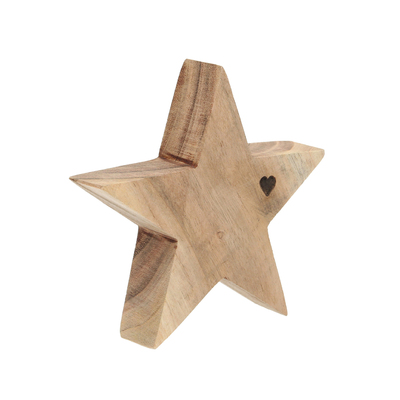 Dekoracja Wooden Star I 15x4x15 cm