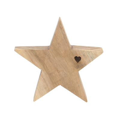 Dekoracja Wooden Star I 15x4x15 cm