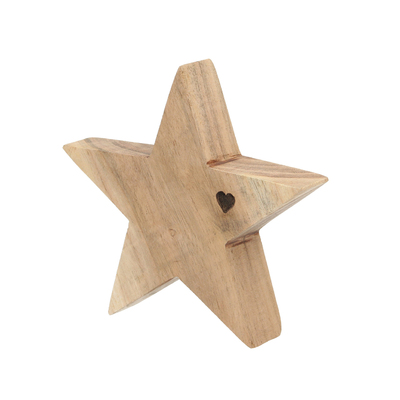 Dekoracja Wooden Star I 15x4x15 cm 15x4x15 cm