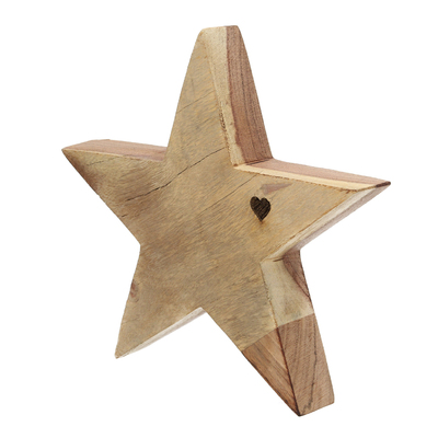 Dekoracja Wooden Star II 20x4x20 cm