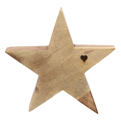Dekoracja Wooden Star II 20x4x20 cm 20x4x20 cm