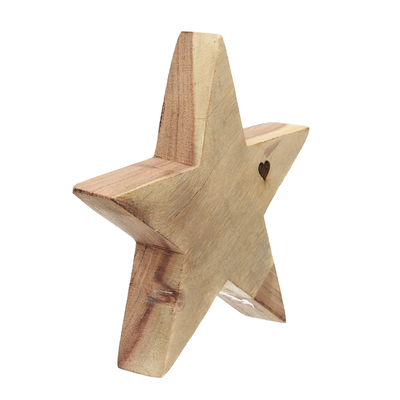 Dekoracja Wooden Star II 20x4x20 cm 20x4x20 cm