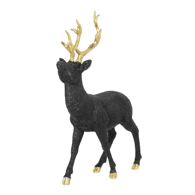 Figurka Deer 32x12x40 cm black 32x12x40 cm