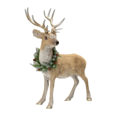 Figurka Winter Deer 60x35x77 cm 60x35x77 cm