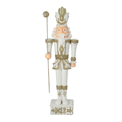 Figurka Dziadek do orzechów 55 cm white 18x14x55 cm