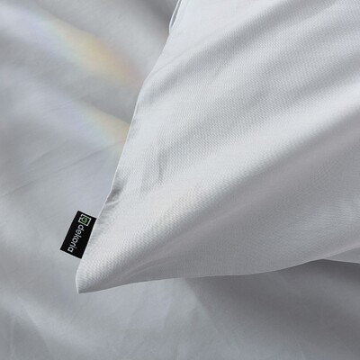 Bettwäscheset Baumwollsatin light grey 200x220 cm 220x200 cm