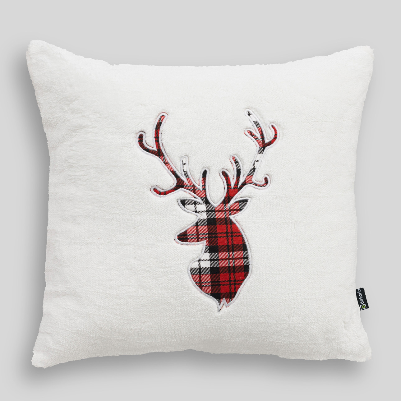 Levně Dekoria Potah na polštář Plaid Stag 43x43 cm, 43x43 cm