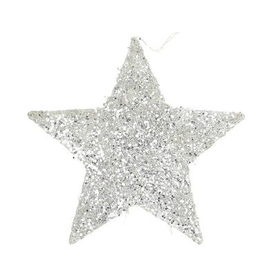 Ozdoba świąteczna Star Silver 25 cm
