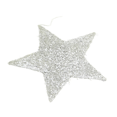 Ozdoba świąteczna Star Silver 25 cm 25x25x0,5 cm