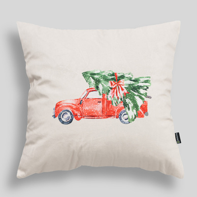 Poszewka na poduszkę Christmas Car 43x43 cm 43x43 cm