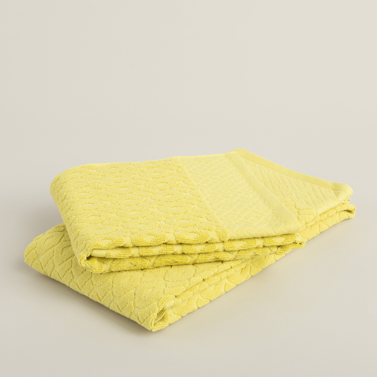 Badetuch Lattice 70x140 cm sunny yellow, 70 x 140 cm günstig online kaufen