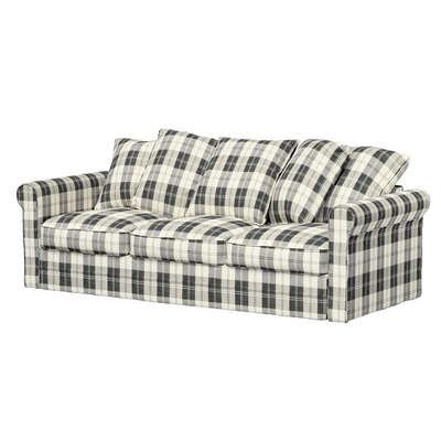 Grönlid betræk 3-personers uden armlæm 211 x 98 x 104 cm fra kollektionen Edinburgh, Stof: 115-74