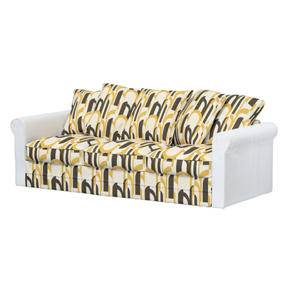 Canapé 3 Places IKEA GRONLID Tissu Gris - Occasion Bon état - 200cm