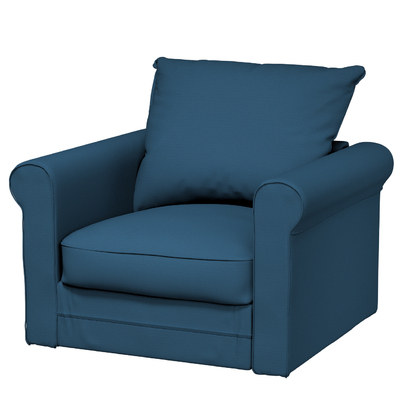 Grönlid betræk lænestol uden armlæn 107 x 98 x 104 cm fra kollektionen Cotton Panama, Stof: 702-48