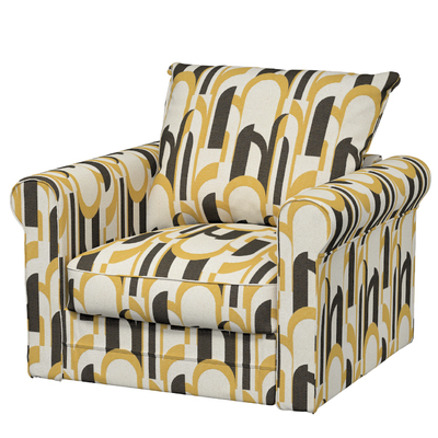 Grönlid betræk lænestol uden armlæn 107 x 98 x 104 cm fra kollektionen Cosy Home, Stof: 145-08