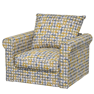 Grönlid betræk lænestol uden armlæn 107 x 98 x 104 cm fra kollektionen Cosy Home, Stof: 145-16