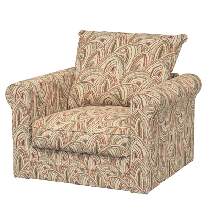 Grönlid betræk lænestol uden armlæn 107 x 98 x 104 cm fra kollektionen Cosy Home, Stof: 145-32