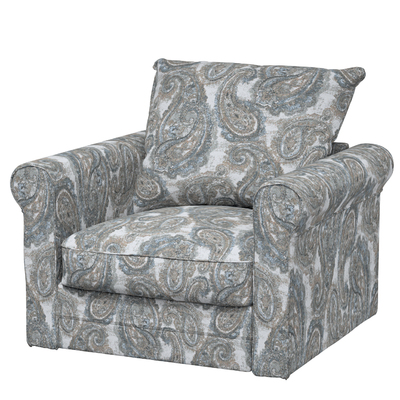 Grönlid betræk lænestol uden armlæn 107 x 98 x 104 cm fra kollektionen Cosy Home, Stof: 145-33