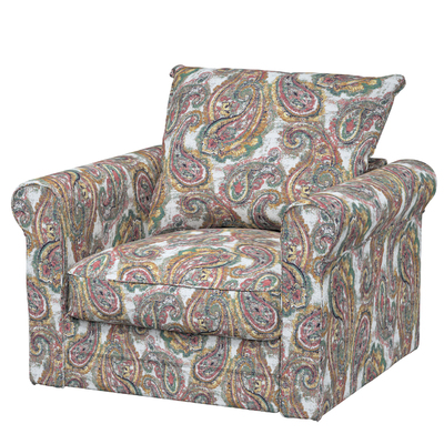 Grönlid betræk lænestol uden armlæn 107 x 98 x 104 cm fra kollektionen Cosy Home, Stof: 145-35