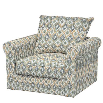 Grönlid betræk lænestol uden armlæn 107 x 98 x 104 cm fra kollektionen Cosy Home, Stof: 145-38