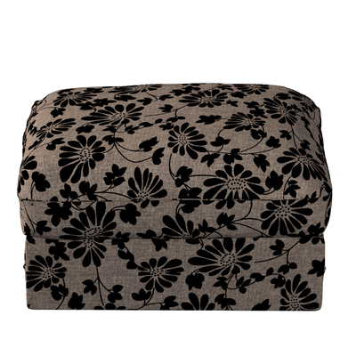 Grönlid betræk puf 98 x 73 x 49 cm fra kollektionen Living 2, Stof: 162-10