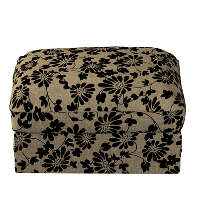 Grönlid betræk puf 98 x 73 x 49 cm fra kollektionen Living 2, Stof: 162-11